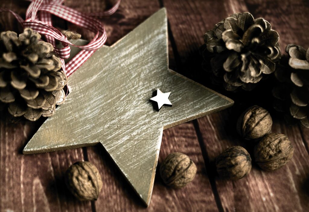 stars, christmas, decoration, ornament, christmas star, walnuts, christmas, christmas, christmas, christmas, christmas